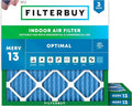 Filterbuy 18x18x1 Air Filter MERV 13 Optimal Smoke & Allergy Defense, by Filterbuy