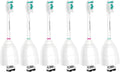 Aoremon Replacement Toothbrush Heads Compatible with Philips sonicare E-Series, 6 Pack Replacement Brush Heads Come with Caps