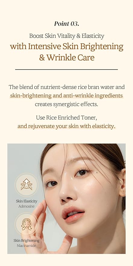 Deoproce Rice Enriched Toner – Korean Skin Care with Rice Bran Water and 8-Grain Complex 200ml