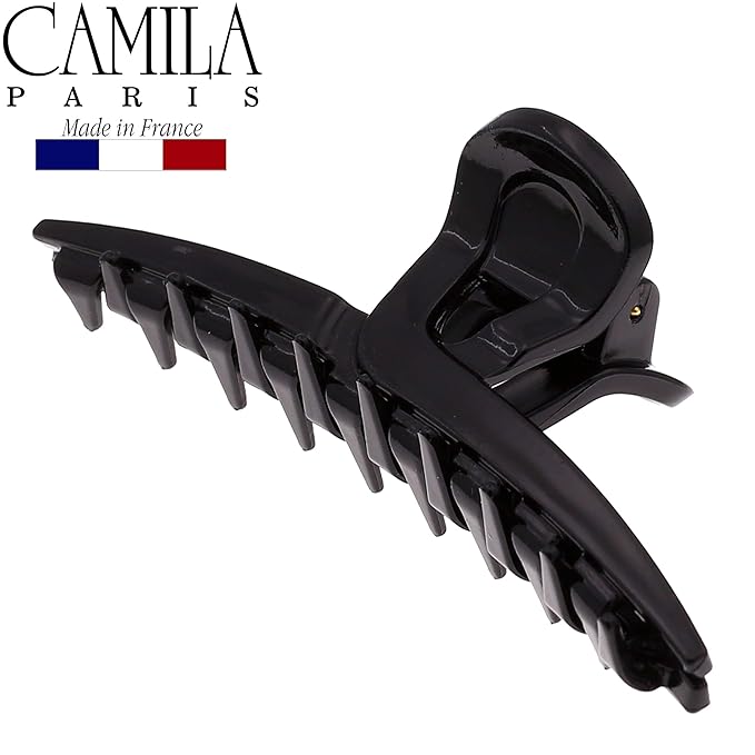 Camila Paris CP2661 French Hair Clip for Women, Narrow, Strong Hold Grip Double Teeth Girls Hair Claw Clips Jaw, Fashion Durable Styling Hair Accessories for Women, Made in France