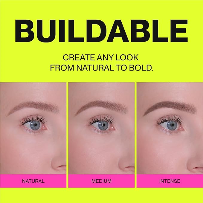 Brow Pencil - Fine Tip, Smooth & Creamy, Long Wearing, Water Resistant - Buildable Looks From Natural to Bold Eyebrows - Vegan & Cruelty Free Women's Beauty, Eyebrow Filler Makeup (Brown)