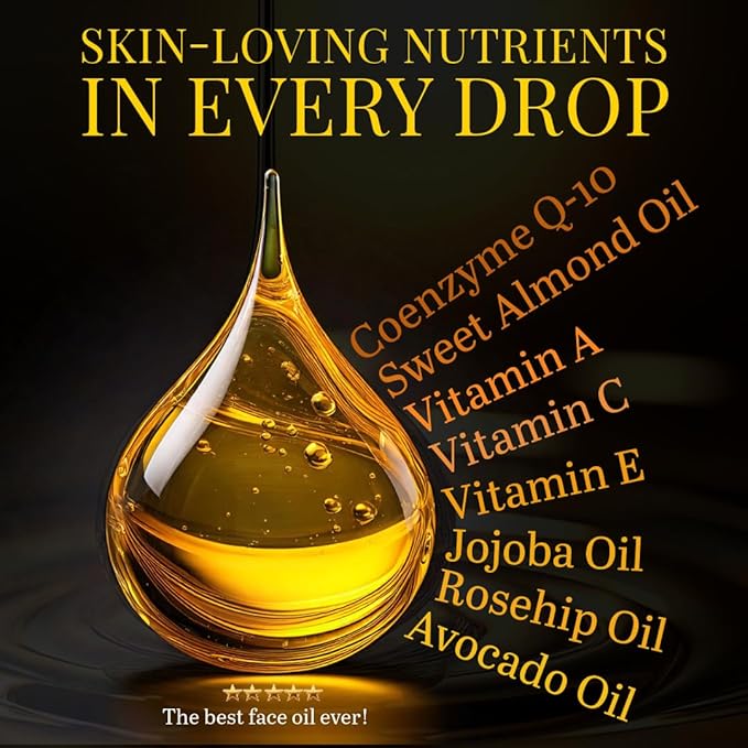 Q-10 Nourishing Face Oil | Potent Rejuvenating Oil Empowered With Vitamin A+C+E | Enhances the Efficacy of Other Skin Products