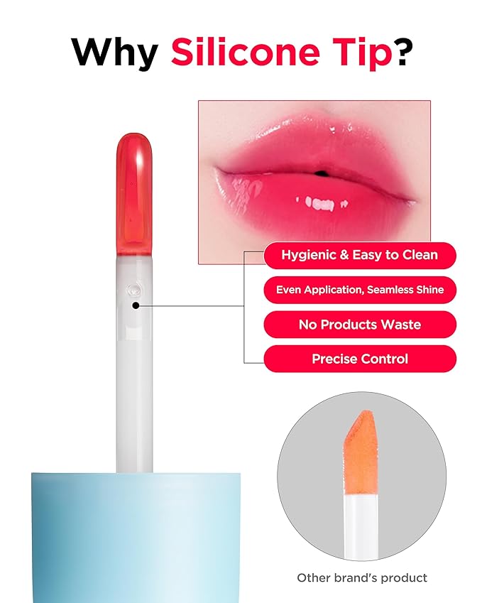 TOCOBO Juicy Berry Plumping Lip Oil 18 Cozy Pink – Korean Vegan Hydrating Lip Oil with Plant Oils for High Shine Gloss - Non Sticky Formula for All Skin Tones, 0.12 fl.oz.