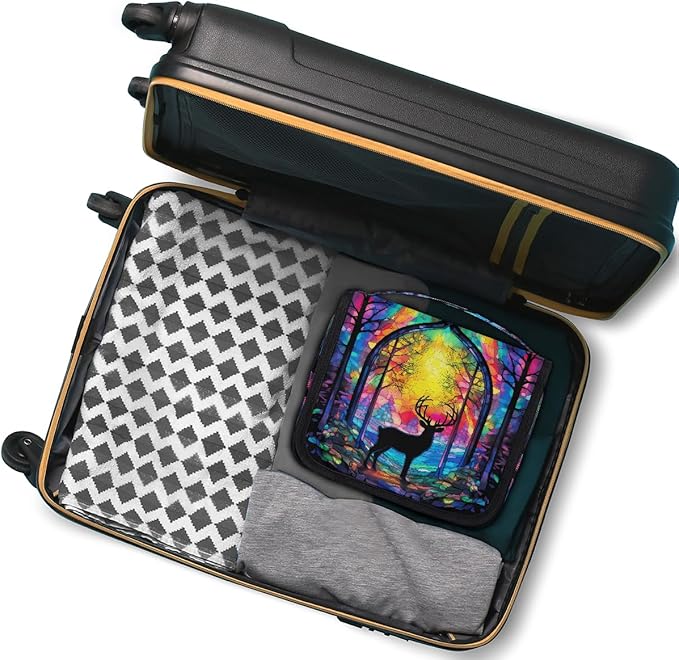 Travel Toiletry Bag for Women & Men Animal Colorful Deer Hanging Cosmetic Organizer Portable Waterproof Makeup Case Make Up Bag with Compartments Travel Essentials for Bathroom Shower