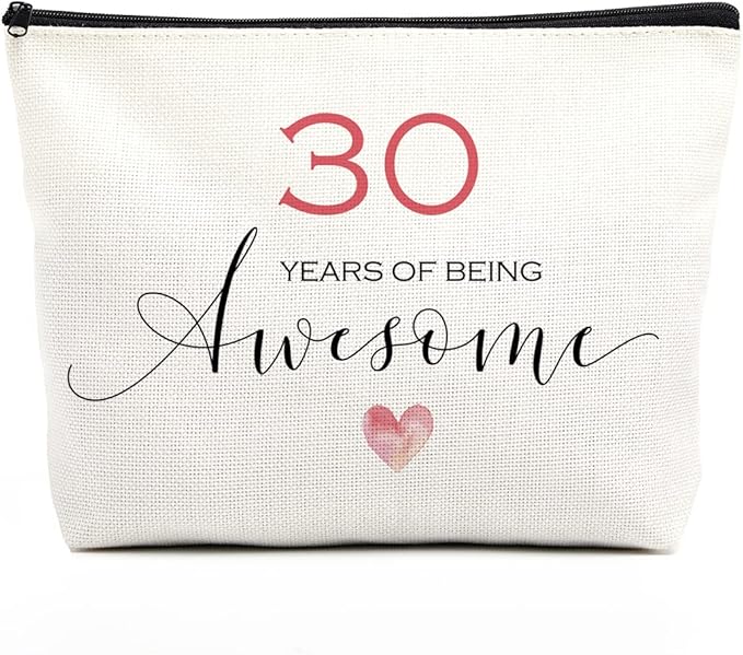 fkovcdy 30th Birthday Gifts for Women: Multipurpose Travel Makeup Bag - Multicolor, Waterproof, Large Capacity
