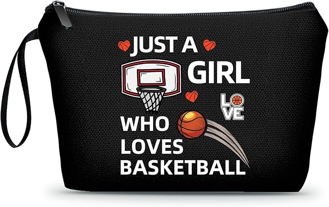Basketball Accessories,Basketball Purse for Girls,Basketball Coach Gifts,Teenage Girl Stuff,Makeup Bags for Women,Woman Gifts for Birthday,Gifts for Teen Girls,Basketball Gifts