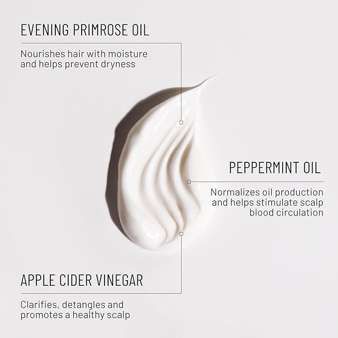 Hairstory New Wash Deep Clean Refill, Clarifying Cleansing Cream for Oily & Fine Hair, Detergent Free Shampoo & Conditioner Alternative, 8oz