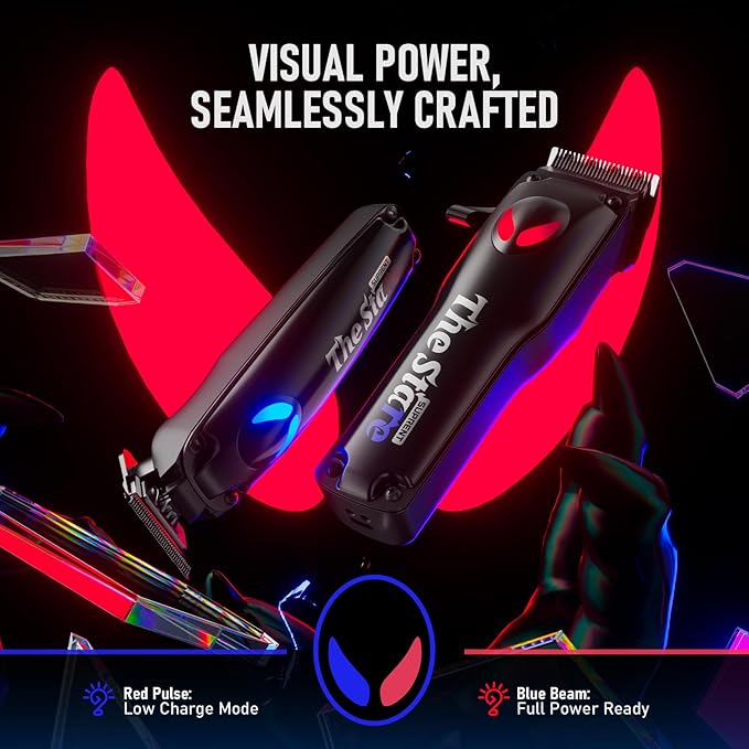 SUPRENT Hair Clippers for Men Professional – 7500 RPM Cordless Hair Cutting Kit, Electric Clippers and Trimmer Combo Set, Rechargeable Haircut Kit for Barber & Home Use（Black）