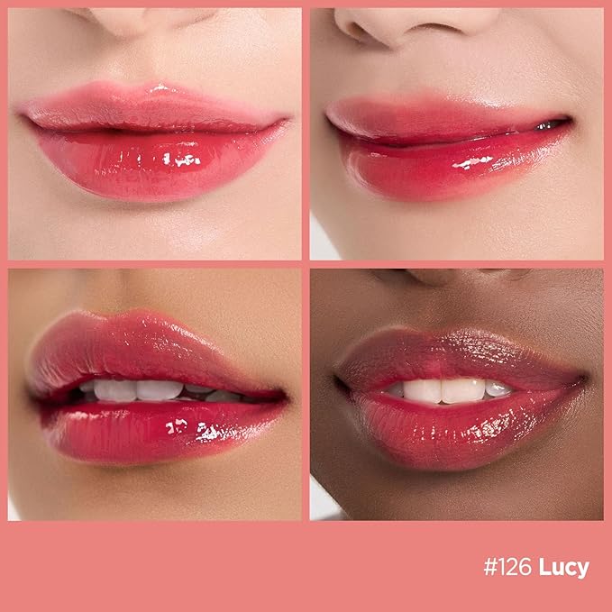 Laka Fruity Glam Lip Tint Mini Best Sellers, #122 Rosy Rose, #121 Ash Nut, #125 Mango, #126 Lucy