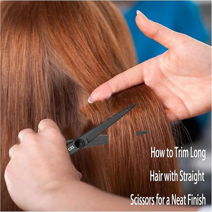 6-Piece Hair Scissors Set - 440C Steel Barber Shears Kit with Case, Razor-Sharp Professional Hairdressing Scissors for Salon, Home, Men/Women, Kids & Pet Grooming