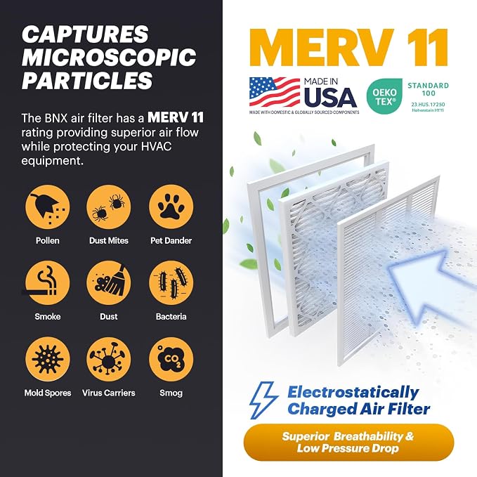 BNX TruFilter 10x30x1 Air Filter MERV 11 - Image 2