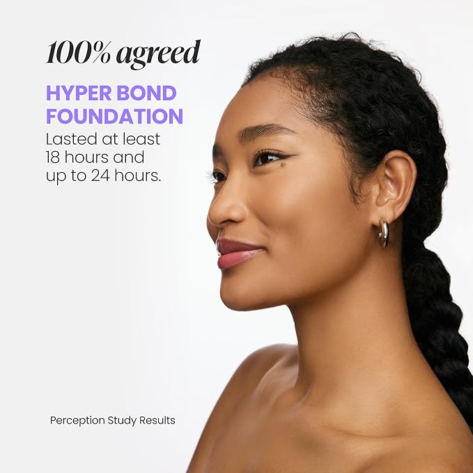 Wonderskin Hyper-Bond Serum Foundation – Waterproof, Transfer-Proof, 24HR Longwear Face Makeup with Niacinamide & Hyaluronic Acid – Lightweight, Natural Finish, Vegan & Cruelty-Free (Spell)