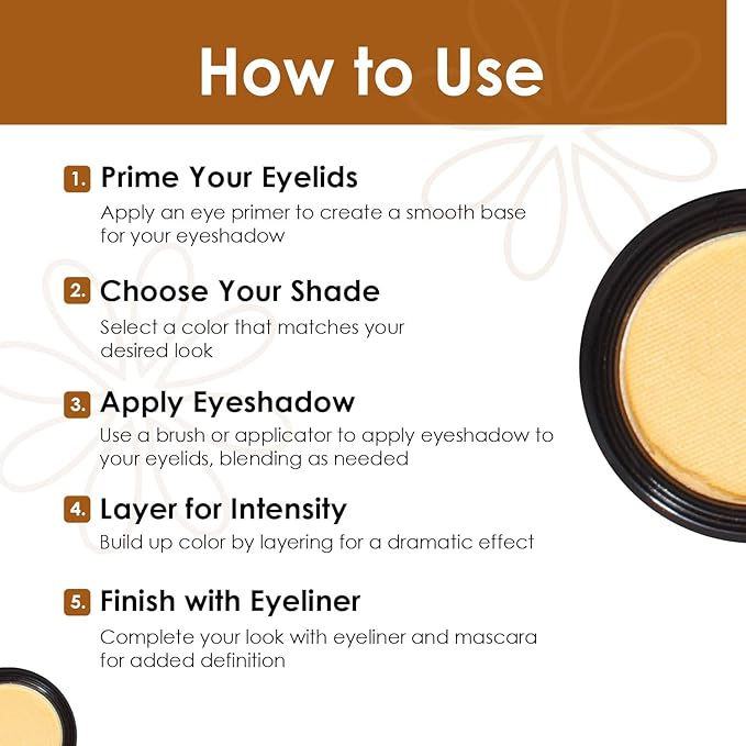 Vera Moore Eyeshadow, Highly Pigmented Eyeshades and Textures, Provide Bold and Lasting Looks, Suitable for Any Event, Easily Blendable Eye Makeup in Multiple Shades. (Sunrise)