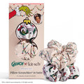 The Grinch x Kitsch Pillow Satin Scrunchies for Women - Hair Ties No Damage, No Crease Hair Accessories | For Day or Night Use | Ideal Gifts for Women - 2pcs