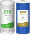 SimPure Whole House Water Filter Cartridges 5 Micron 10" x 4.5" CTO+GAC/KDF by SimPure_Water