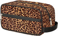 Leopard Cheetah Skin Print Travel Toiletry Bag for Women Men Lightweight Cosmetic Makeup Bag Organizer Waterproof Shaving Bag Dopp Kit with Large Capacity for Toiletries and Shaving Accessories
