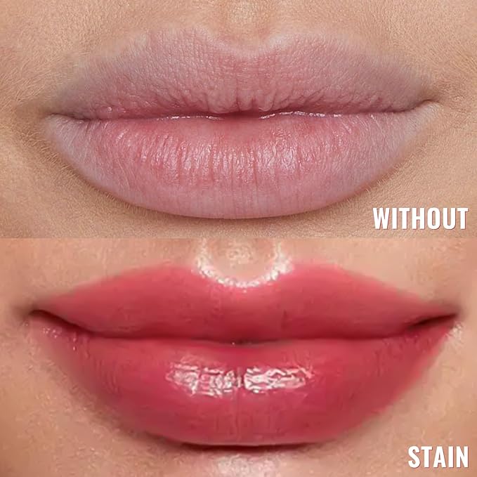 Vevivia Lip Stain - Lip Liner Stain, Long Lasting Peel Off Lip Stain, Natural Peel Off Lip Liner Stain with Tweezer, Easy to Use, Waterproof, Smudge-proof, Transfer-proof, Cocoa