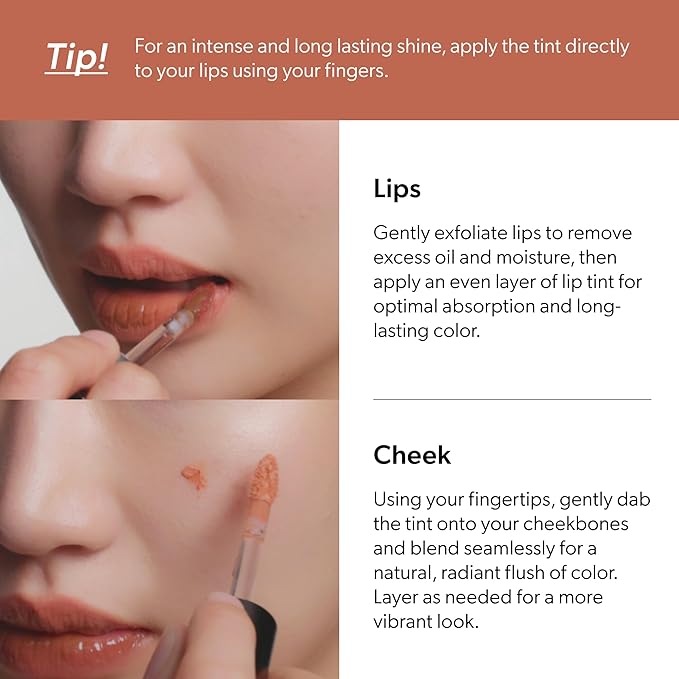 ENTROPY Makeup 2-in-1 Charm Shiny Glowy Lip & Cheek Gloss Tint Keychain, High Pigment Glossy Lip Color & Plumping Gloss, C9 Beryl Charm