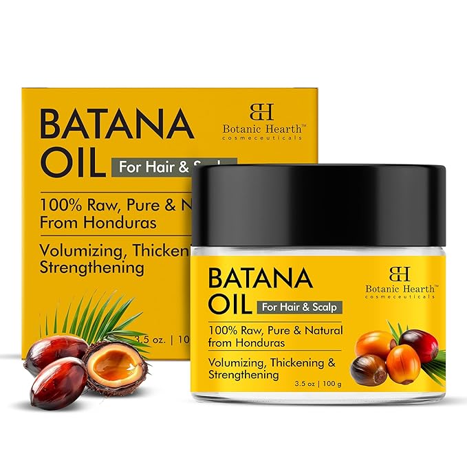 Botanic Hearth Batana Oil For Hair Growth | Batana Butter (3.5 Fl Oz) | Deeply Nourishing & Revitalizing Hair & Skin Care