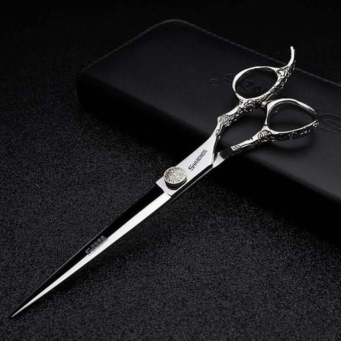 6/7/8 inch Personalized Rose Print Hair Clipper Set (Scissors Set) (7 inch-3pc-A)