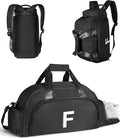 8 Year Old Boy Birthday Gifts, Initial Gym Bags with Shoe Compartment, Dance Bag for Girls, Monogram Kid Overnight Bags, Travel Duffle Tote-Perfect for Basketball Soccer Sport (Letter F)