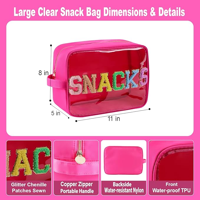 Travel Essentials Makeup Bag for Women Water-resistant Toiletry Organizer Nylon Cosmetic Pouch Preppy Stuff