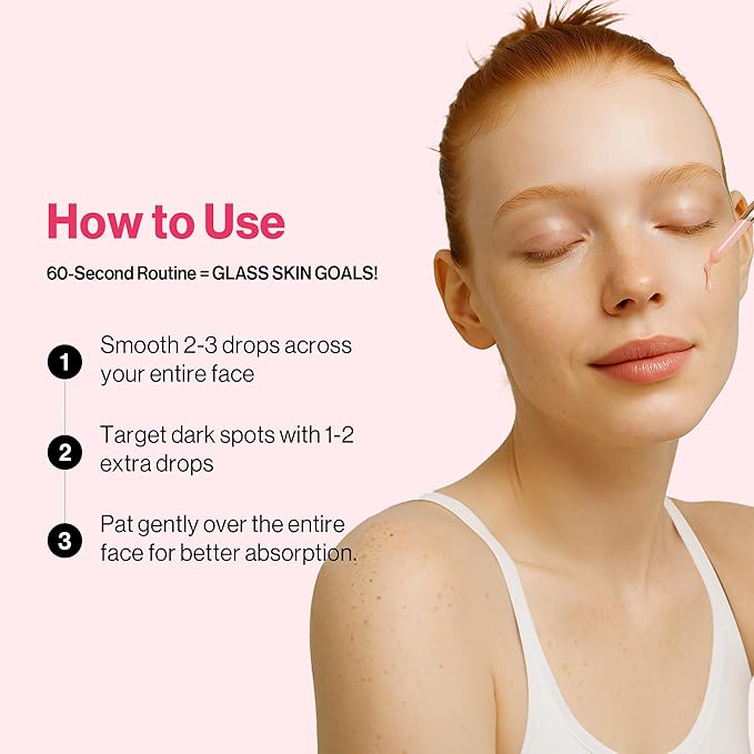 [Redence] 5% Niacinamide & 605,395ppm Natural Vitamin C Tone & Spot Serum for glow & Hydration - Gentle, Non-Sticky for Sensitive Skin, 1 fl Oz