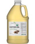 Premium Organic Castor Oil - (64 fl. oz.) 100% Pure and Hexane-Free Cold-Pressed Beauty & Skincare Serum - Eyelash & Eyebrow Hair Growth Enhancer
