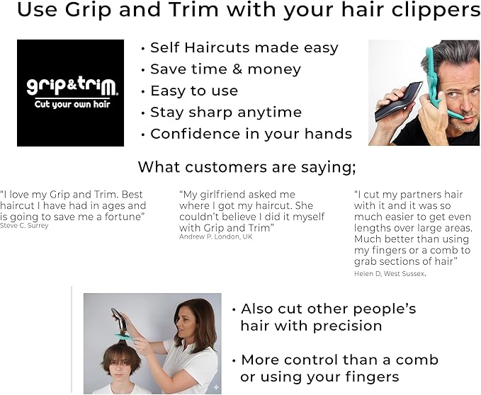 – The Easy Way to Cut Your Own Hair at Home | DIY Haircut Tool for Men | Use with Your Hair Clippers for Clean, Even Trims Every Time