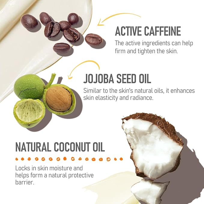 Sttes 602# Caramel Vanilla Lotion - 250ml (8.45 fl oz) Body Lotion - Seven Kinds of Pure Vegetable Oils + Active Caffeine (Without Mineral Oil)