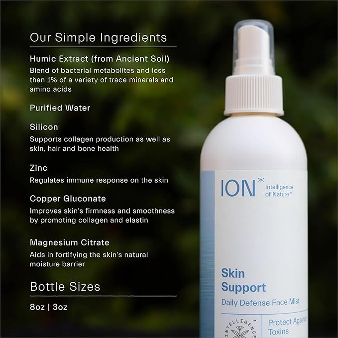 ION* Intelligence of Nature Skin Support Face Mist Hydrating Spray - Refreshing Facial Mist Spray for Daily Use, Vegan Friendly Formula to Refresh Skin for Women & Men - 8 fl oz (Pack of 1)