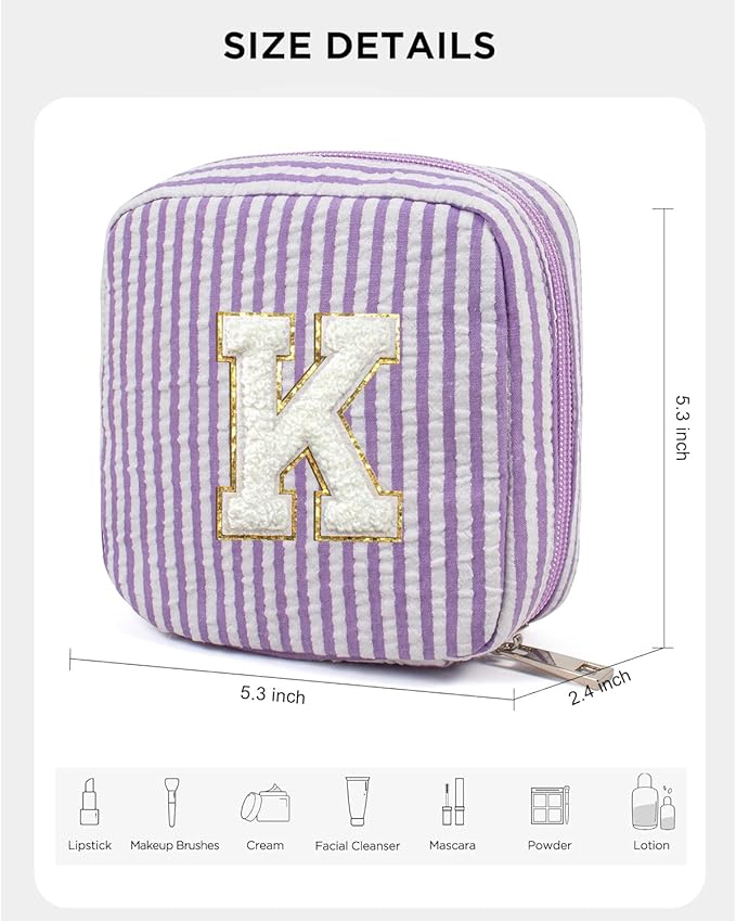 LETGO Gifts for Women, Makeup Bag Make Up Bag Pouch Cosmetics Organizer Bag Cute Makeup Bag Gift for Wife Personalized Best Friend Graduation Gifts for Her Birthday Gifts Gifts Sister Daughter Gifts