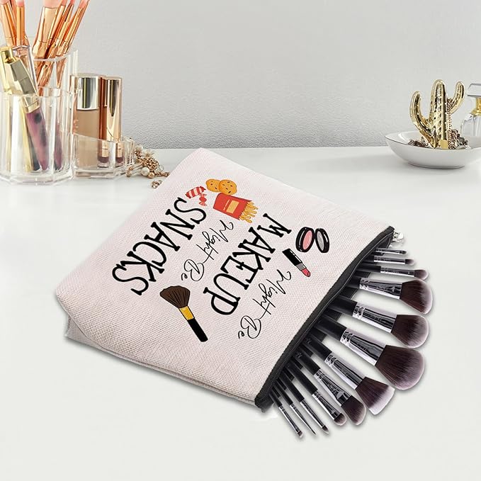 Snack Bags, Emergency Food Bag Packing Cubes for Women Trip Gifts Favors Travel Bag Essentials, Emergency Snacks Bag Makeup Cosmetic Bag Pouch