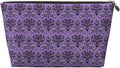 Haunted the Mansion Small Makeup Bag for Women - Leather Travel Cosmetic Bag Make Up Pouch Mini Travel Zipper Pouch - Makeup Organizer Bag