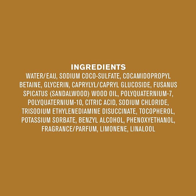 Every Man Jack Nourishing Amber + Sandalwood Mens Body Wash for All Skin Types - Cleanse, Nourish, and Hydrate Skin with Naturally Derived Coconut, Glycerin - 33.8 fl oz - 2 Bottles