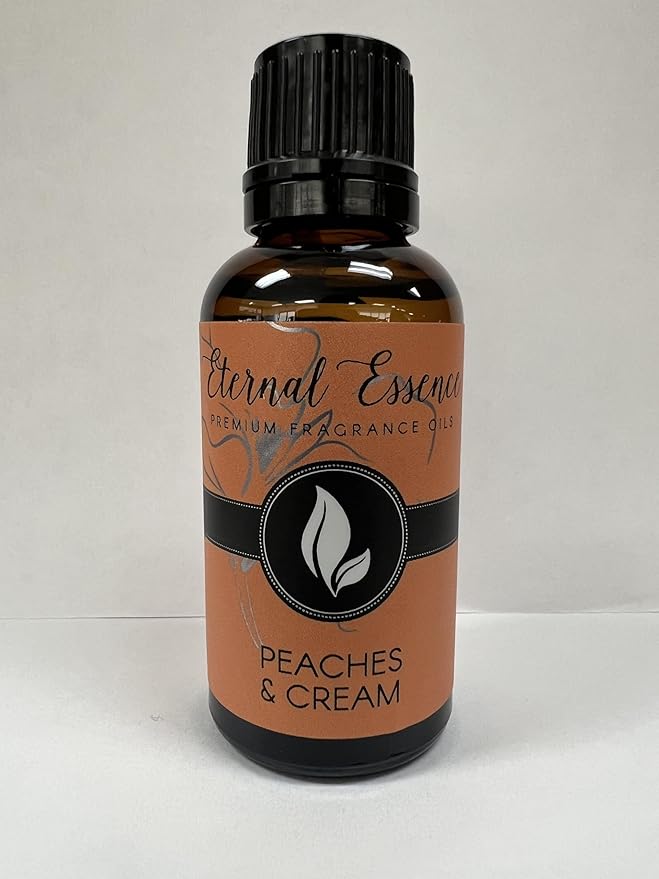 Eternal Essence Oils Peaches & Cream 30ml Premium Fragrance Oil - for Candle, Soap Making, Aromatherapy, Diffusers, Home Care, & Humidifiers