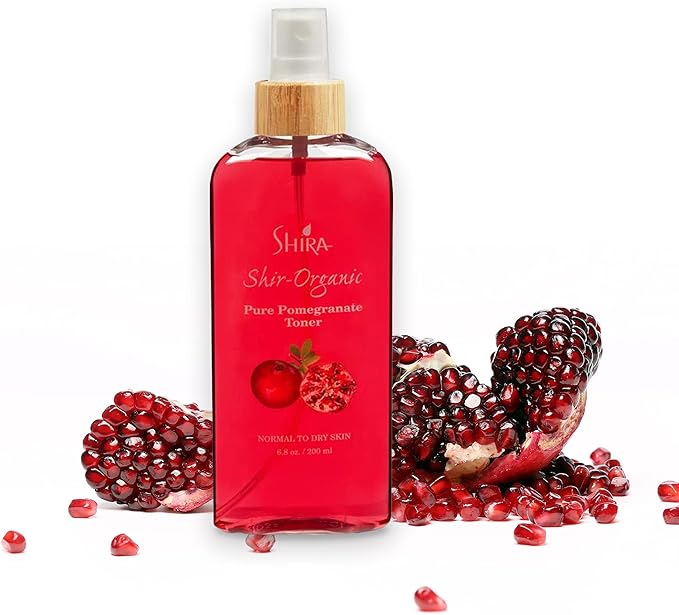 Shira Shir 200ml - Pomegranate Facial Toner & Hydrating Mist - Natural Glow Toner for Women, Organic Brightening Toner for Daily Skincare, Suitable for All Skin Types, Refreshing & Hydrating