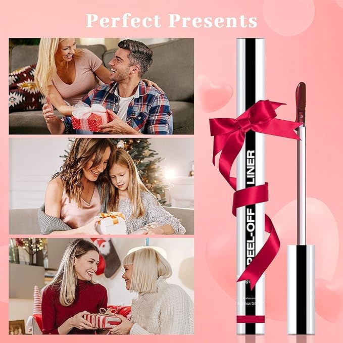 Lip Stain - Peel Off Lip Liner, Long Lasting Lip Liner with Matte Finish, Waterproof & Transfer Proof Lip Gloss, Non-Stick Cup & Highly Pigmented Color, Easy to Use for All Skin Types (Nude Pink)