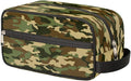 Green Camo Portable Travel Toiletry Bag, Camouflage Print Dopp Kit Cosmetic Organizer Makeup Bag Shower Shaving Bag for Men Women