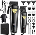 HIENA PRO Professional Hair Clippers Set & Cordless Barber Clippers for Men, Clippers Set and Trimmers Kit, Hair Cutting Tools, Clippers for Hair Cutting, Gifts for Men