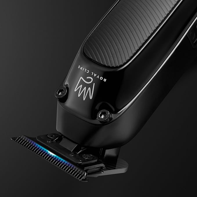 Royal Clips- Fade Kit 2.0 Trimmer- 7200rpm Professional Hair Trimmer for Men- Zero-Gap DLC Blade- Cordless & Rechargeable- Barber and Home Use-Holiday Gift for Men, Fathers, Brothers & Barbers (Black)