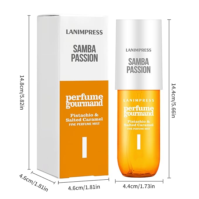 Perfume - No.1，Body Spray For Women（Eau De Perfum） Hair & Body Fragrance Mist（Irresistible Sunshine） Vanilla Gourmet Tune (Pistachio & Caramel Vanilla Flavor) Perfumes For Women（3 fl oz）