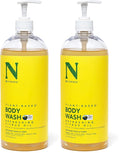 Dr. Natural Body Wash, Citrus, 32 oz - Moisturizing Body Wash for Dry Skin - Pure Plant-Based - with Organic Shea Butter - Hypoallergenic (Pack of 2)