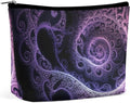 Fashion Zipper Cosmetic Case, Portable Makeup Case, Personality Toiletry Bag, Trippy Abstract Purple Tie Dye Travel Cosmetic Toiletry Bag