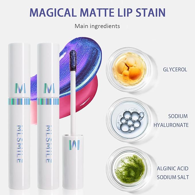 2025 New Peel Off Lip Stain Lip Tint, Matte Natural Mist Lip Tinted, Waterproof Long-Lasting Tear-off Lip Gloss, All-Day Vibrant Kiss-Proof Lip Stain,Smudge & Transfer Proof Lip Stains Masque (03#)