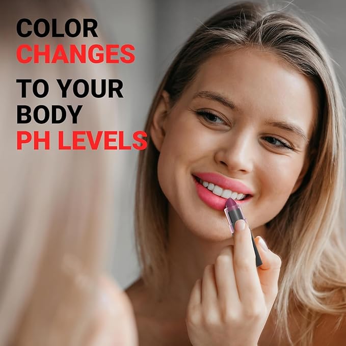 MOODmatcher LIVAURA Original Color Changing Lipstick – 12 Hours Long-Lasting, Moisturizing, Smudge-Proof, Glamorous Personalized Color, Premium Quality – Made in USA (Yellow)