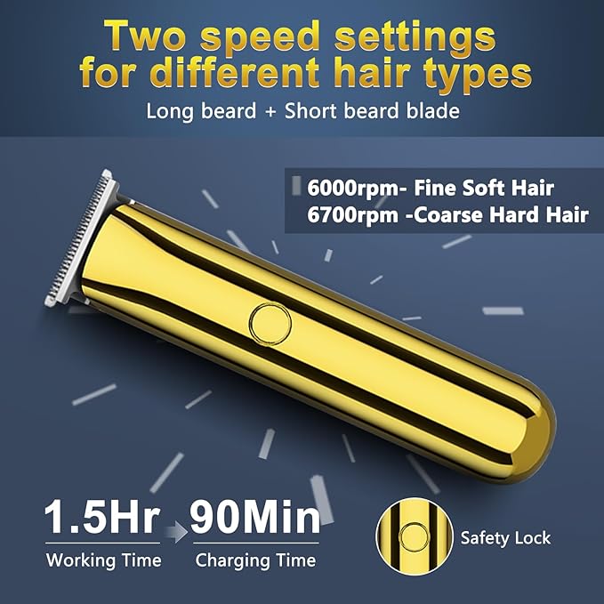 GSKY Hair Clippers for Men, Professional Barber Clippers and Trimmers Set
