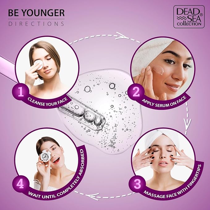 Dead Sea Collection Serum for Face with 2.5% Retinol, Dead Sea Minerals, and Vitamin E – Anti Aging Nourishing Skin Care Moisturizer to Reduce Wrinkles (1.01 fl. oz)