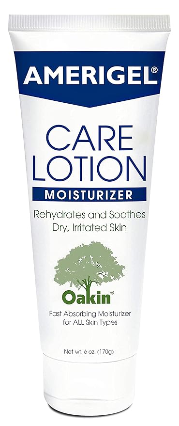 AMERIGEL Total Day & Night Skin Care Bundle - Care Lotion Hypoallergenic Moisturizer & Diabetic Skin Care (6 oz.) - Barrier Lotion Skin Protectant To Protect Chafed Skin (6 oz.)