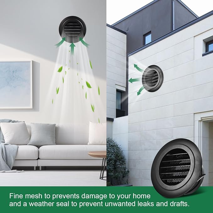 Soffit Vents 4 Inch, Round Exhaust Air Vent Cover - Image 6